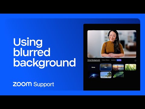 Using blurred background