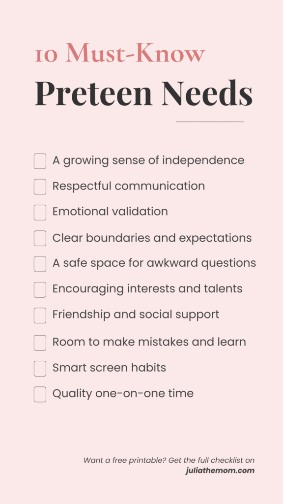 parenting preteens