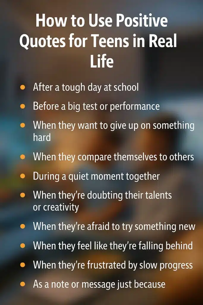 positive quotes for teens
