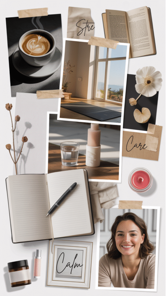 Self Care Morning Routine Vision Board