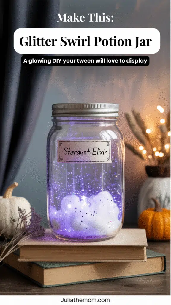 Simple Halloween Crafts_Glitter Jar